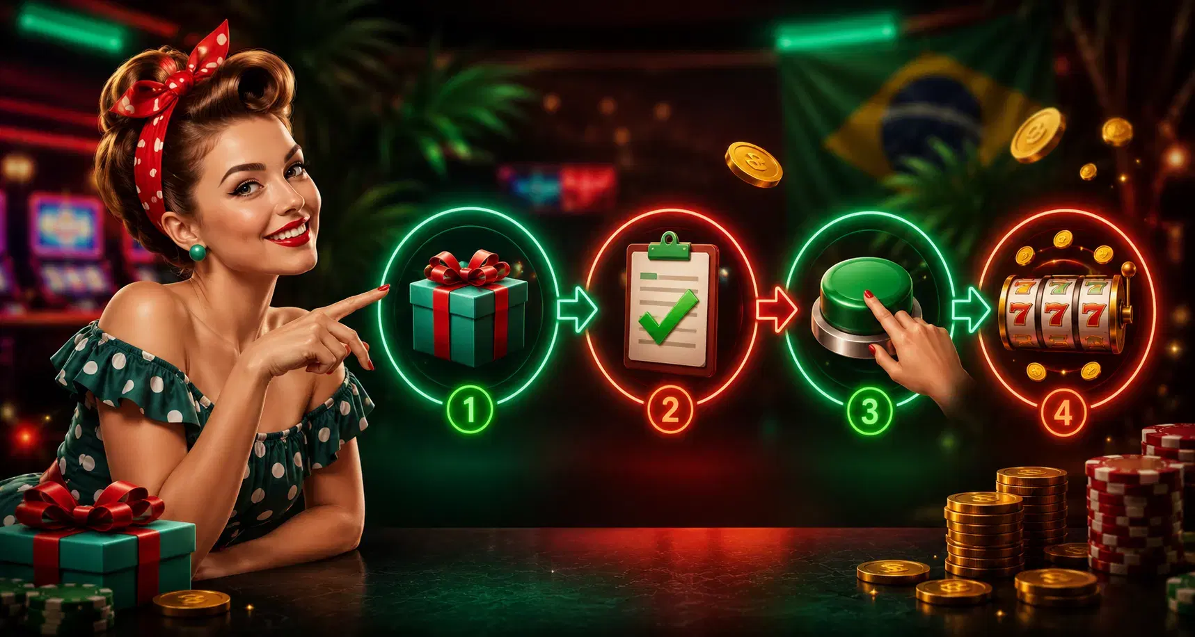 Pin Up Brazil bonus activation steps on mobile