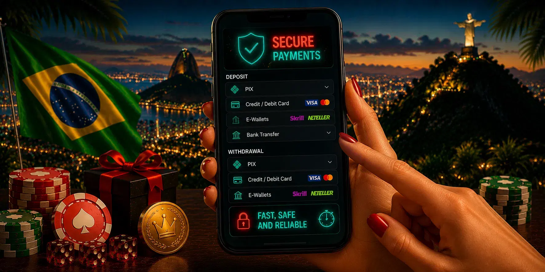 Pin Up Brasil mobile cashier: deposit and withdrawal options